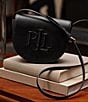 Lauren Ralph Lauren Witley Leather Medium Embossed Logo Crossbody Bag, Color:Black - Image 4