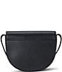 Lauren Ralph Lauren Witley Leather Medium Embossed Logo Crossbody Bag, Color:Black - Image 2