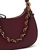 Lauren Ralph Lauren Marcy Leather Medium Zip Chain Shoulder Bag - Image 4