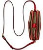 Lauren Ralph Lauren Leather Medium Witley Crossbody Wristlet, Color:Bright Red - Image 2