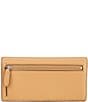 Color:Buff - Image 2 - Leather Slim Wallet