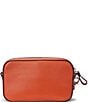Color:Rust Orange - Image 2 - Leather Small Marcy Convertible Crossbody Bag