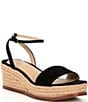 Color:Black - Image 1 - Leona Suede Espadrille Sandals