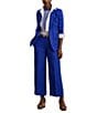 Lauren Ralph Lauren Linen-Blend Twill One-Button Front Blazer, Color:New Sapphire - Image 3