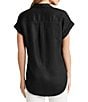 Lauren Ralph Lauren Linen Point Collar Short Dolman Sleeve Shirt - Image 2