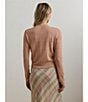 Lauren Ralph Lauren Linen Open Tie Front Long Sleeve Cardigan, Color:Sun Blush - Image 6