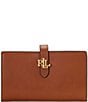 Lauren Ralph Lauren Logo Plaque Medium Wallet, Color:Lauren Tan - Image 1