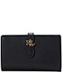 Lauren Ralph Lauren Logo Plaque Medium Wallet, Color:Black - Image 1