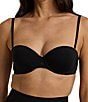 Color:Black - Image 1 - Luxe Smoothing Convertible Strapless Bra