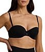 Color:Black - Image 3 - Luxe Smoothing Convertible Strapless Bra