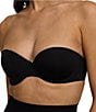 Color:Black - Image 4 - Luxe Smoothing Convertible Strapless Bra