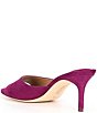 Color:Plum Caspia - Image 3 - Lyanna Suede Slide Dress Sandals