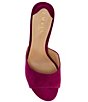 Color:Plum Caspia - Image 5 - Lyanna Suede Slide Dress Sandals