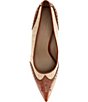 Lauren Ralph Lauren Lynden Raffia And Perforated Leather Pointed Toe Pumps - Image 5