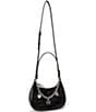 Lauren Ralph Lauren Marcy Embossed Medium Charm Zip Shoulder Bag - Image 4