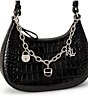 Lauren Ralph Lauren Marcy Embossed Medium Charm Zip Shoulder Bag - Image 5