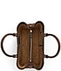 Lauren Ralph Lauren Marcy Perforated Suede Large Satchel Bag - Image 3