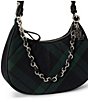 Lauren Ralph Lauren Marcy Tartan Plaid Medium Chain Zip Shoulder Bag - Image 5