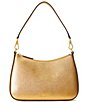 Lauren Ralph Lauren Medium Danni 26 Metallic Leather Shoulder Bag,New Products : American Fashion Style Bags On Sale