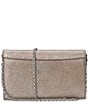 Lauren Ralph Lauren Metallic Silver Leather Medium Adair Crossbody Bag, Color:Silver - Image 2