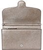 Color:Silver - Image 4 - Metallic Silver Leather Medium Adair Crossbody Bag