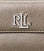 Lauren Ralph Lauren Metallic Silver Small Marcy Convertible Crossbody Bag, Color:Silver - Image 5