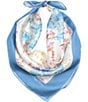 Color:Cream - Image 1 - Mother's Day Floral Square Scarf