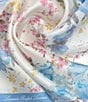 Color:Cream - Image 3 - Mother's Day Floral Square Scarf