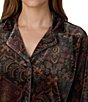 Lauren Ralph Lauren Multi Print Long Sleeve Notch Collar Woven Pajama Set - Image 3