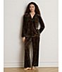 Lauren Ralph Lauren Multi Print Long Sleeve Notch Collar Woven Pajama Set - Image 4