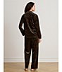Lauren Ralph Lauren Multi Print Long Sleeve Notch Collar Woven Pajama Set - Image 5