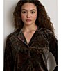 Lauren Ralph Lauren Multi Print Long Sleeve Notch Collar Woven Pajama Set - Image 6
