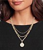 Lauren Ralph Lauren Multi Row Chain Pendant Necklace - Image 1