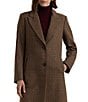 Lauren Ralph Lauren Novelty Wool Single Breasted Button Front Walker Coat - Image 3