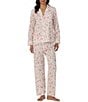 Lauren Ralph Lauren Paisley Print Long Sleeve Notch Collar Woven Pajama Set - Image 1