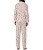 Lauren Ralph Lauren Paisley Print Long Sleeve Notch Collar Woven Pajama Set - Image 2