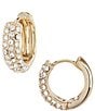Lauren Ralph Lauren Pave Crystal Huggie Earrings - Image 1