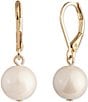 Color:Pearl - Image 1 - Pearl Drop Earrings