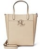 Lauren Ralph Lauren Cameryn Pebbled Leather Small Tote Bag, Color:Beige - Image 1