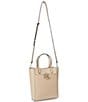 Lauren Ralph Lauren Cameryn Pebbled Leather Small Tote Bag, Color:Beige - Image 4