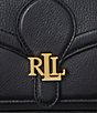 Lauren Ralph Lauren Pebbled Medium Bradley Convertible Shoulder Bag, Color:Black - Image 4