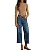 Lauren Ralph Lauren Petite Size Cotton-Blend Ribbed Turtle Neck Long Sleeve Top - Image 3