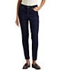 Color:Rinse Wash - Image 6 - Petite Size High Rise Skinny Ankle Jeans