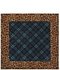 Lauren Ralph Lauren Plaid & Leopard Print Small Square Scarf - Image 2