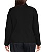 Lauren Ralph Lauren Plus Cotton Blend Notch Lapel Long Sleeve Blazer - Image 2