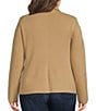 Lauren Ralph Lauren Plus Cotton Blend Notch Lapel Long Sleeve Blazer - Image 2