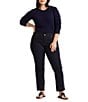 Lauren Ralph Lauren Plus Size Long Sleeve Crew Neck Stretch Top - Image 3
