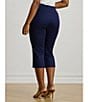 Lauren Ralph Lauren Plus Size Double-Faced Stretch Cotton Cropped Pants - Image 5