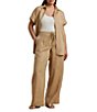 Lauren Ralph Lauren Plus Size Linen Wide Leg Pants - Image 3