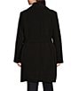 Lauren Ralph Lauren Plus Size Oversized Shawl Collar Belted Wrap Coat, Color:Black - Image 2